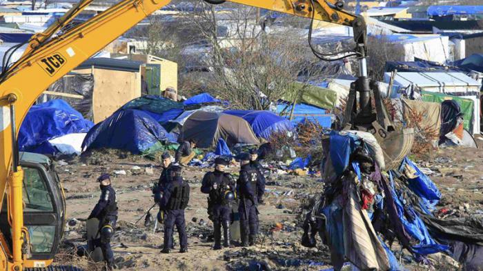 campamento de refugiados ubicado en Calais. 