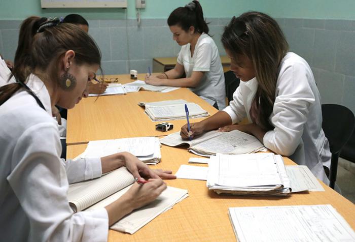 Instituto Nacional de Angiología. Salón de estudiantes residentes de la especialidad de angiología