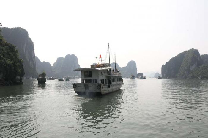 Bahia de Halong en la provincia Quanag Ninh en Viuet Nam.