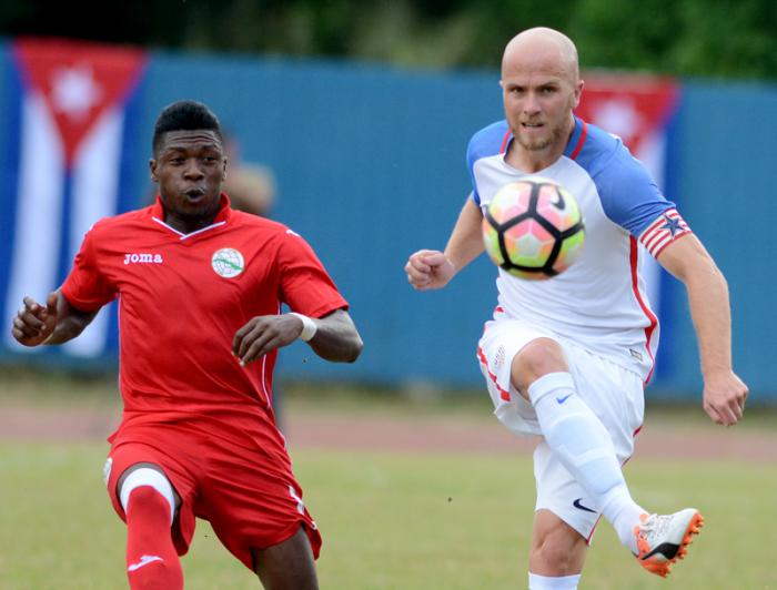 Futbol-Cuba vs EEUU juego amistoso, Ganado por los N Americanos 2 x 0