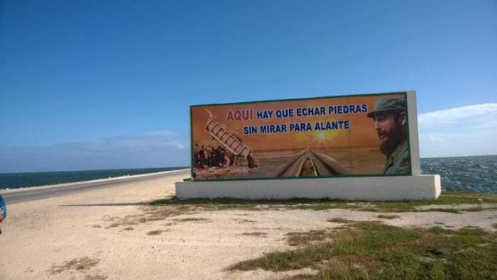 Pedraplén que une a Ciego de Ávila con el destino turístico Jardines del Rey