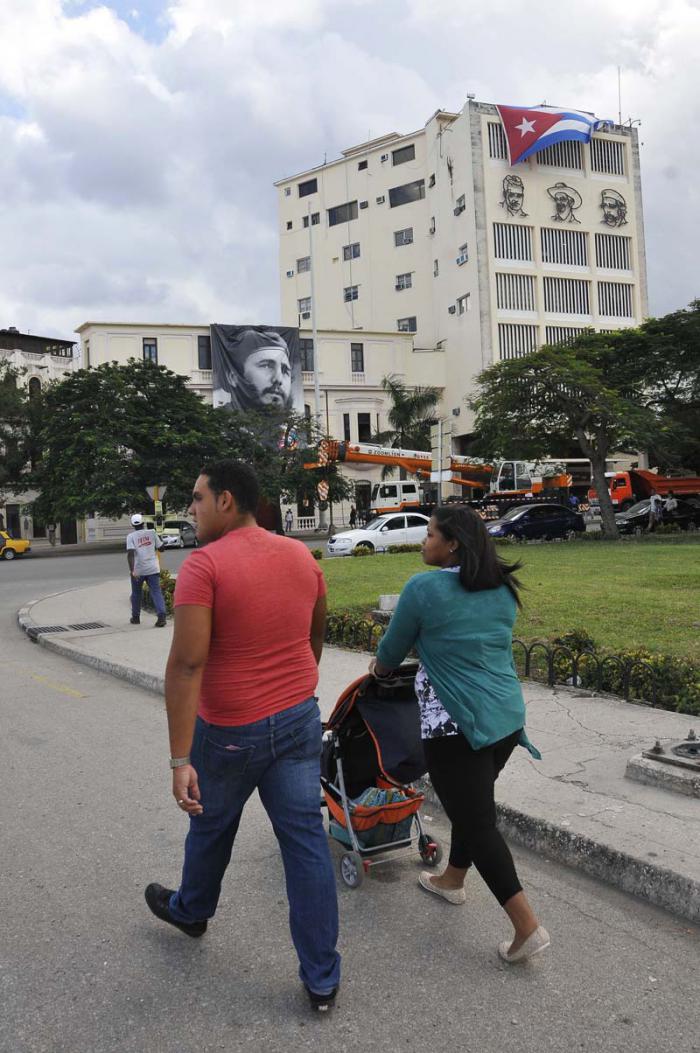 La Habana el domingo 27 de noviembre, dos días después de conocerce la noticia de la muerte del Comandante en Jefe Fidel Castro Ruz.