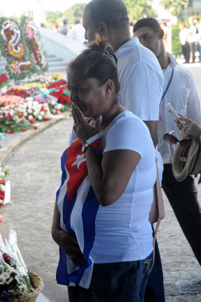Homenaje postumo al comandante en jefe Fidel Castro por el pueblo cubano.