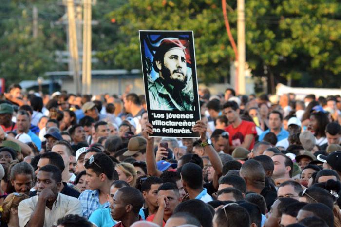Homenaje a Fidel en la Plaza de la Revolución.
