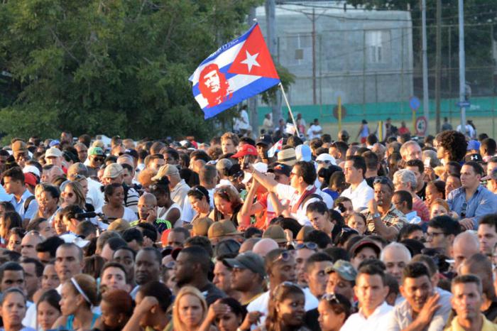 Homenaje a Fidel en la Plaza de la Revolución.