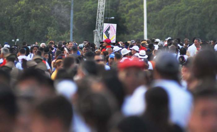 Homenaje a Fidel en la Plaza de la Revolución