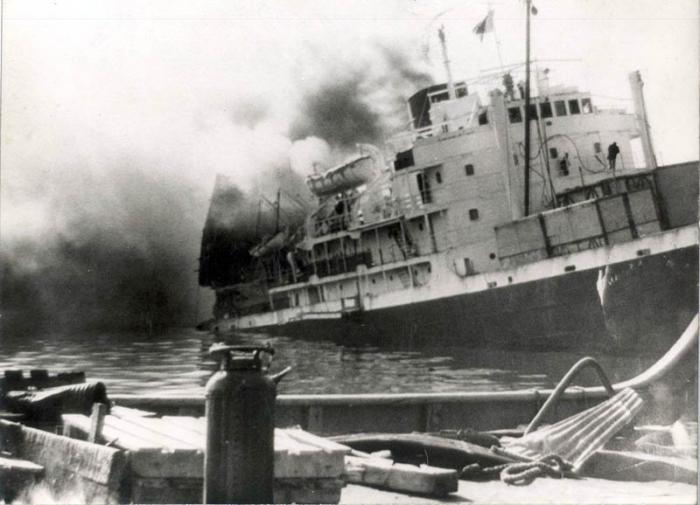 Explosión del barco francés La Coubre