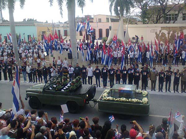 cortejo fúnebre de Fidel Castro en las Tunas
