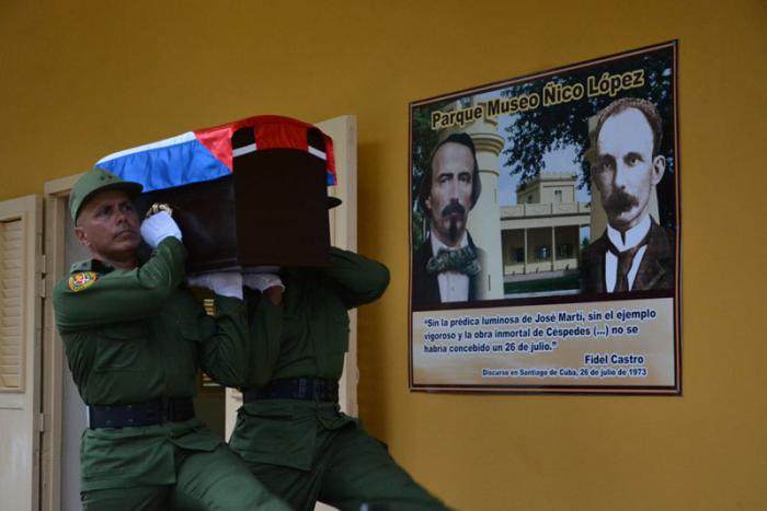 Despedida de Fidel en el Museo Ñico López de Bayamo