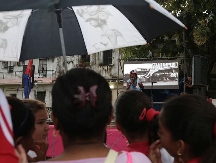 Actividades realizadas en la capital celebrando el Dia de los Derechos Humanos. Parqueo de Coppelia.