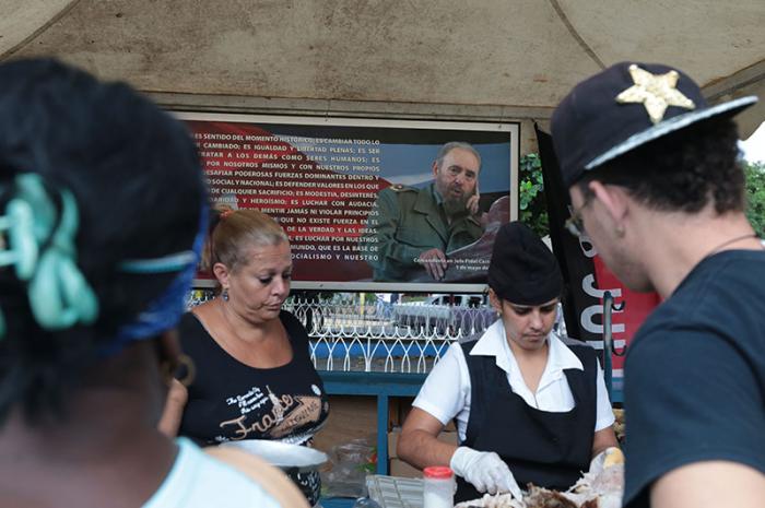 Actividades realizadas en la capital celebrando el Dia de los Derechos Humanos. Parqueo de Coppelia.