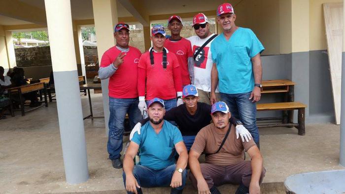 Médicos de la brigada Henry Reeve en el sur de Haití