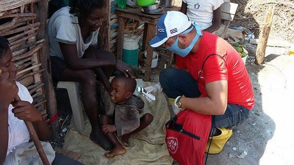 Médicos de la brigada Henry Reeve en el sur de Haití