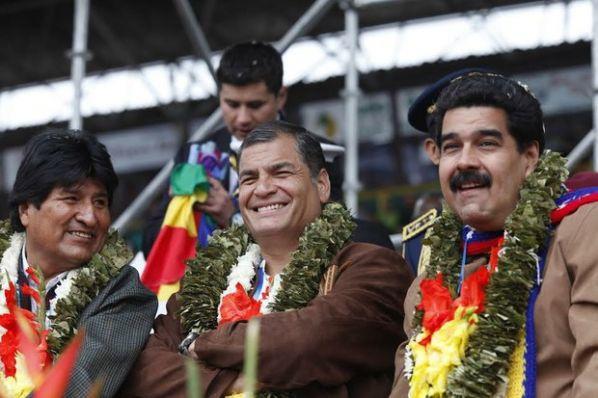 evo,correa y maduro