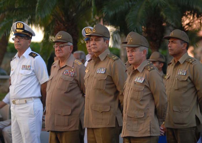 Acto político cultural de conclusión de los trabajos de rehabilitación del Memorial “Granma”. General de Cuerpo de Ejército Ramón Espinosa (Miembro del Buró Político y Viceministro de las FAR)