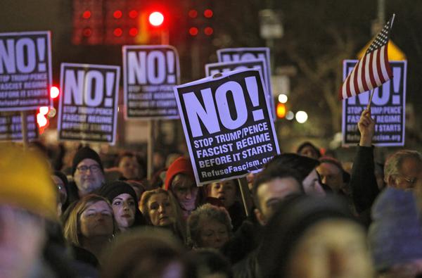 Protestas a raíz de la toma de posesión de Donald Trump.