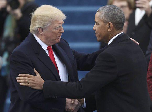Trump y Obama.