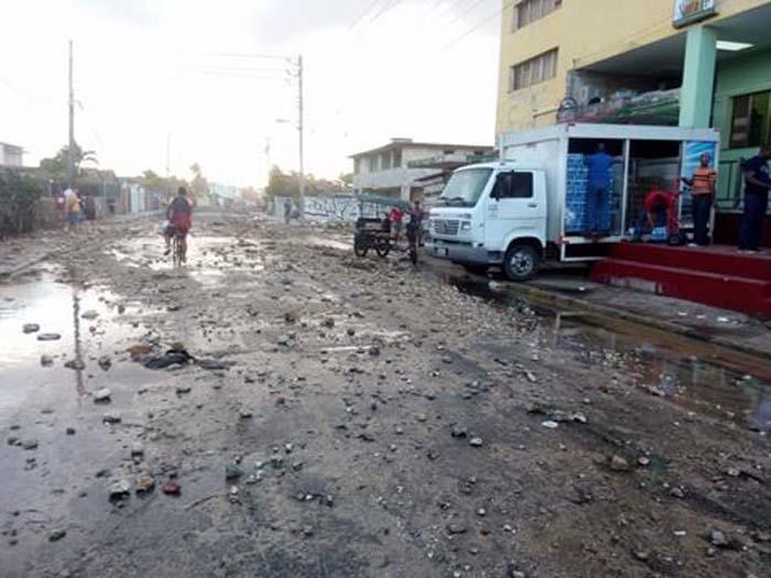 Inundaciones por las penetraciones del mar en los bajos de Santa Ana, Santa Fé, Playa