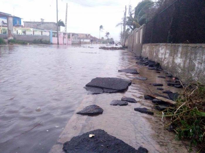 Inundaciones por las penetraciones del mar en los bajos de Santa Ana, Santa Fé, Playa