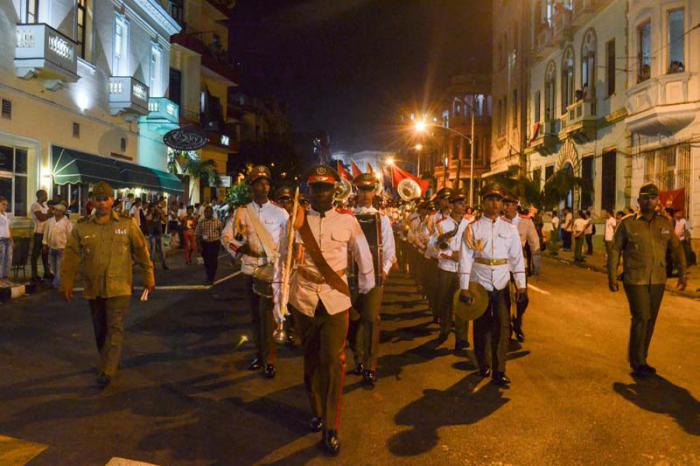 Marcha de las Antorchas presidida por Raúl Castro Ruz.