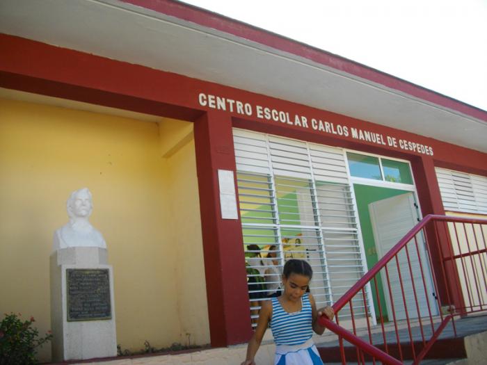  La reconstruida escuela primaria Carlos Manuel de Céspedes en Cienfuegos