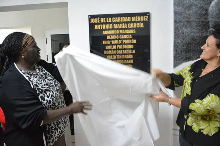 Uno de los momentos de la inauguración del Salón de la Fama matancero.