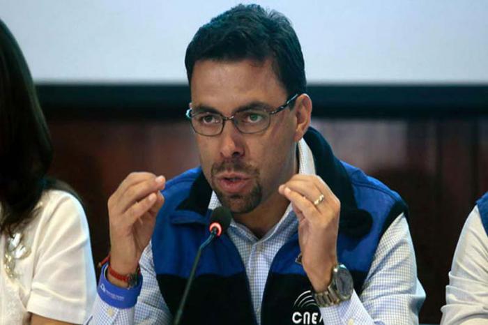 Juan Pablo Pozo, presidente del CNE de Ecuador. foto: PL