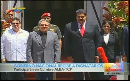 maduro recibió a raúl en miraflores