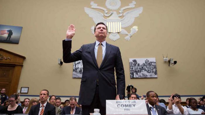 El director de la Oficina Federal de Investigaciones (FBI), James Comey, compareció este lunes ante el Congreso. 