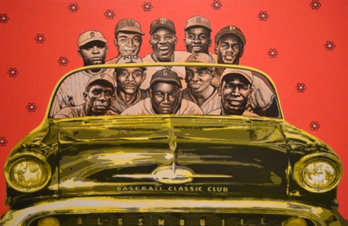 Parte de la exposición Jonrón, muestra personal de Reynerio Tamayo.