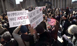 protestas anti veto de trump