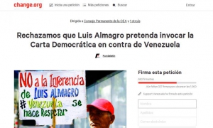 Habilitan página web para condenar injerencia en Venezuela