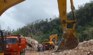 Viales en construcción Yumurí-Jobo Claro y Neblina-Cayo Güin