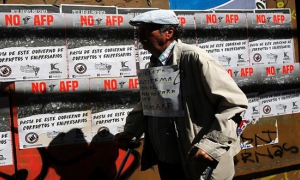 En Chile millones de personas marchan contra las Aseguradoras de Fondos de Pensi