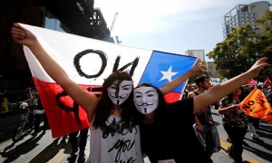 En Chile millones de personas marchan contra las Aseguradoras de Fondos de Pensi