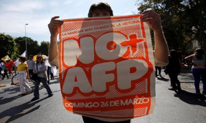 En Chile millones de personas marchan contra las Aseguradoras de Fondos de Pensi