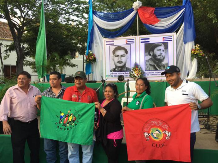 Acto de solidaridad con Cuba en Nicaragua