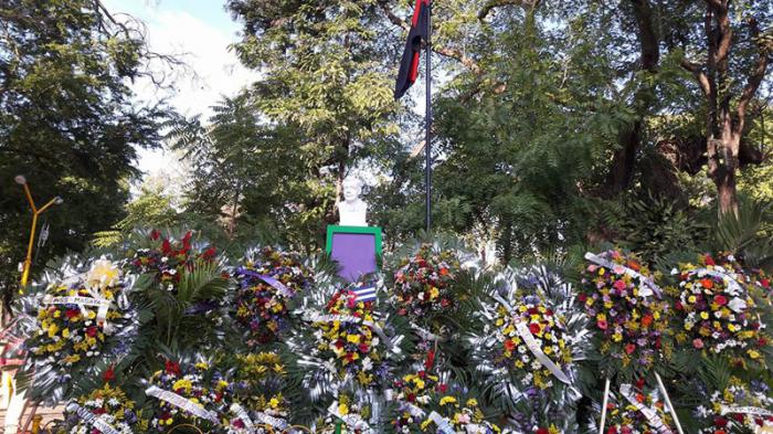 Acto de solidaridad con Cuba en Nicaragua