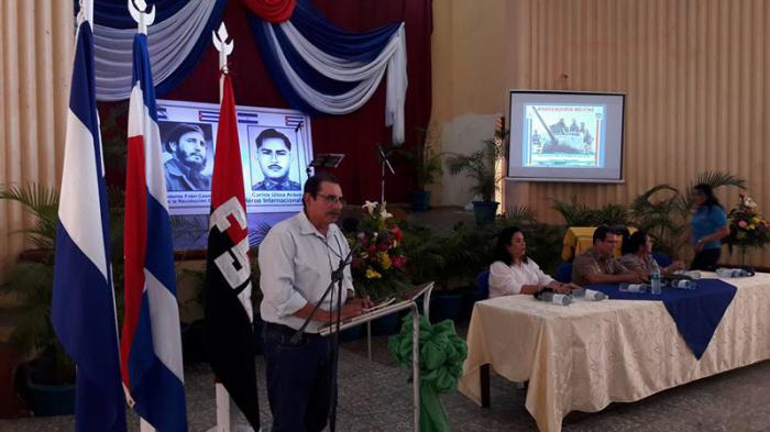 Acto de solidaridad con Cuba en Nicaragua