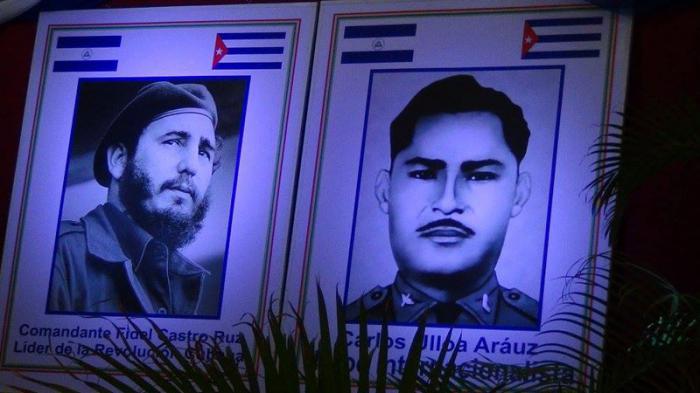 Acto de solidaridad con Cuba en Nicaragua