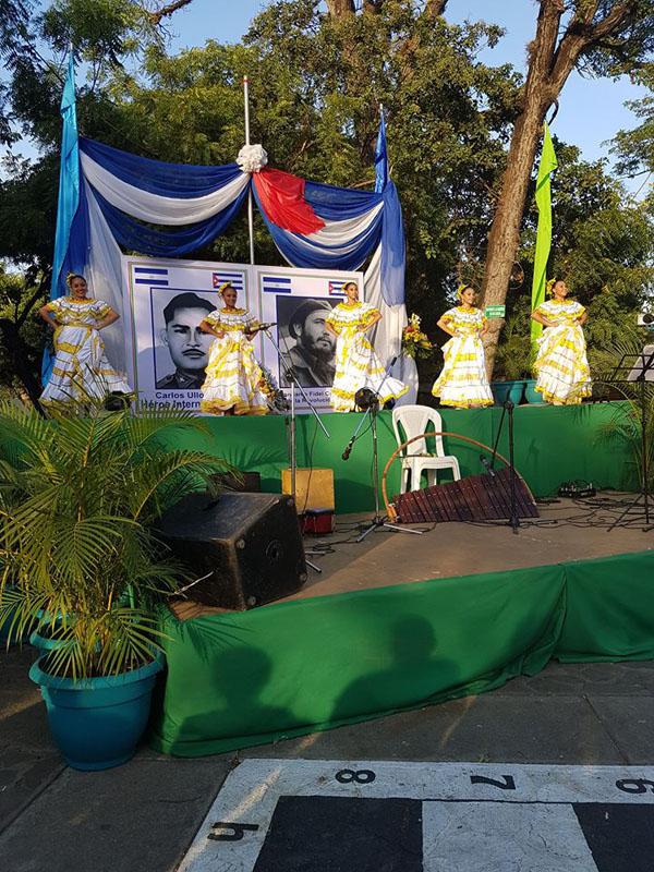 Acto por aniversario de Girón en Nicaragua