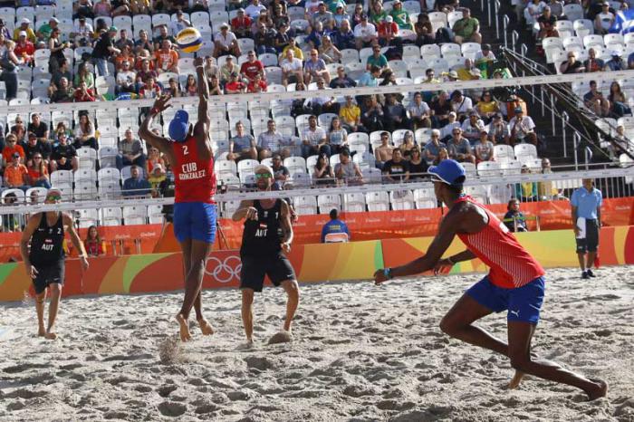 BRASIL-RIO DE JANEIRO-VOLY DE PLAYA-CUBA -AUSTRIA
