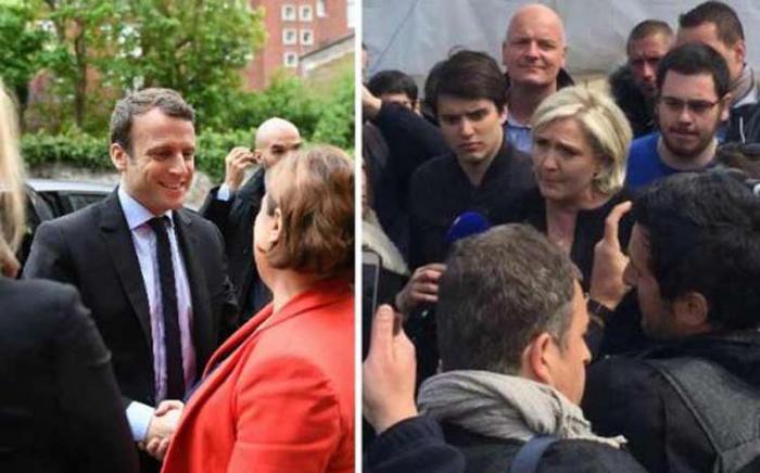 Macron y Le Pen decidieron este miércoles desplazarse hacia la localidad gala de Amiens. 