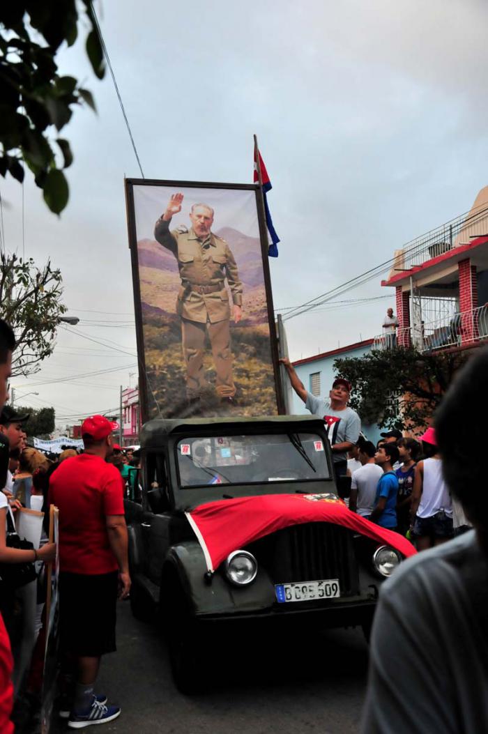 La Plaza de la Revolución Mayor General Serafín Sánchez fue el escenario principal de la celebración en la provincia de Sancti Spíritus. 