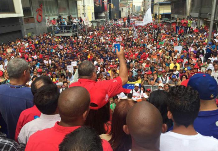 Miles de personas se movilizaron en Caracas en apoyo a la Constituyente. FOTO: AVN