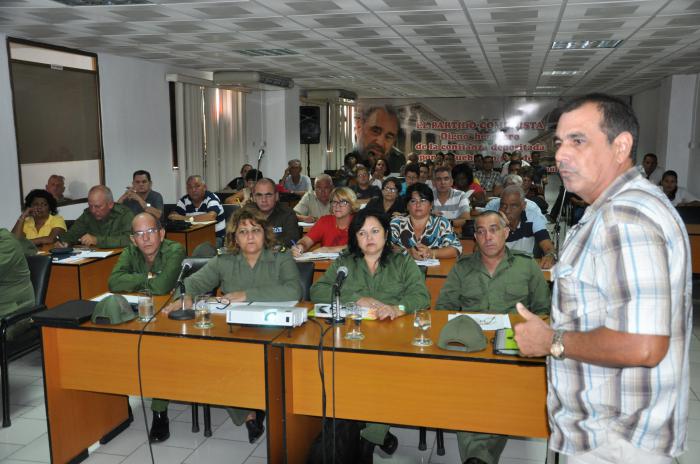 Meteoro 2017 en Cienfuegos abocado a la prevención de vulnerabilidades. El Consejo de Defensa Provincial, durante la primera fecha del Ejercicio.