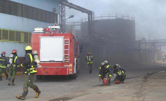 El Ejercicio Meteoro incluyó el enfrentamiento a diversas situaciones de desastres. 