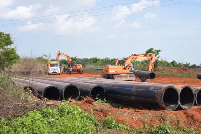 Trabajos en la conductora que abastece a una parte de la capital