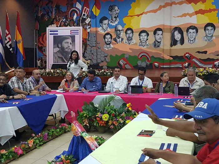 Encuentro de solidaridad con Cuba en Managua