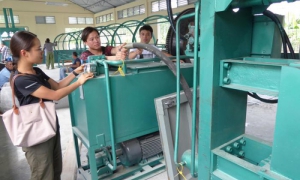 equipamiento tecnológico en industria procesadora de fibras de coco 